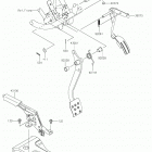MULE SX Brake pedal  /  throttle lever