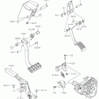 TERYX4 LE Brake pedal  /  throttle lever