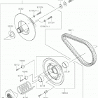 MULE SX 4x4 FI Driven converter  /  drive belt