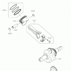 MULE SX 4x4 FI Crankshaft  /  piston(s)