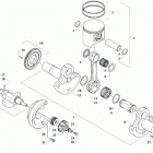 BLAST 4000 M LTD RED [S2021JABA1USR] Crankshaft,  piston and counter balancer assemblie...