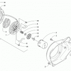 ZR 200 ES LIME SK (S2021ZRAKCUSX) Recoil starter and air shroud assembly [107332]