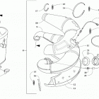 M 8000 HARDCORE ALPHA ONE 154 (2.6) RED SK [S2021MHHK1USR] Exhaust assembly [108247]