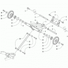 M 9000 KING CAT 162 BLACK [S2019M9XKCUSB] Rear suspension rear arm assembly [105144]