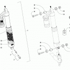 M 8000 MOUNTAIN CAT 162 BLACK [S2019M8HDEUSB] Front suspension shock absorber assembly [107188]