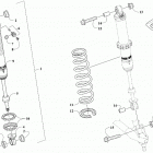 RIOT 8000 ES 146 (1.6) CHARCOAL [S2021RTHLXUSB] Front suspension shock absorber assembly [107891]