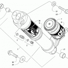 M 8000 MOUNTAIN CAT ALPHA ONE 154 (3.0) RED SK [S2021MCHK3USR] Rear suspension front arm shock absorber [107347]