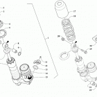 M 8000 HARDCORE ALPHA ONE 154 (2.6) RED SK [S2021MHHK1USR] Rear suspension front arm shock absorber [108331]