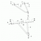 ZR 3000 129 GREEN [S2019ZRTLXUSG] A-arm assembly [107502]