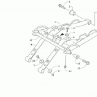 ZR 6000 R XC GREEN [S2019ACDCCUSG] Rear suspension front arm assembly [107452]