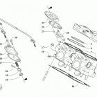 M 8000 HARDCORE ALPHA ONE 154 (2.6) RED SK [S2021MHHK1USR] Cylinder and head assembly [108289]