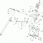M 8000 HARDCORE ALPHA ONE 154 (2.6) RED SK [S2021MHHK1USR] Steering post assembly [108327]