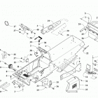 ZR 120 GREEN [S2021ZRAAAUSG] Chassis, footrest, and rear bumper assembly [10843...