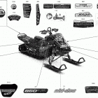 014 - SUMMIT 850 E-TEC Turbo - X with EXPERT Package - 165 07- body - decals