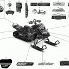 012 - SUMMIT 850 E-TEC Turbo - X with EXPERT Package - 154 07- body - decals