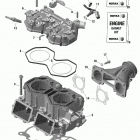 001 - SUMMIT 600R E-TEC - SP - Europe 01- rotax - cylinder and cylinder head