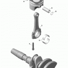 004 - SKANDIC WT 600 ACE - North America 01- rotax - crankshaft and pistons