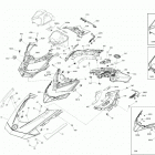 007 - MXZ 850 E-TEC - X - North America 09- body - hood section - tnt - sunburst yellow