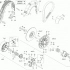002 - SKANDIC WT 600HO E-TEC - North America 05- pulley - system