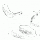 003 - MXZ 600RS - Europe 09- body - hood section - hand protector