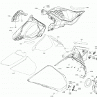 002 - MXZ 850 E-TEC - Europe 09- body - hood section - lateral panel - sunburst...