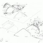 004 - BACKCOUNTRY 850 E-TEC - XRS - North America 09- body - hood section - xrs - lateral panel - ca...