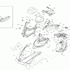 004 - BACKCOUNTRY 850 E-TEC - XRS - North America 09- body - hood section - xrs - can-am red