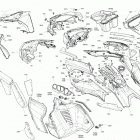 006 - RENEGADE 850 E-TEC - Enduro - North America 09- body - hood section - can-am red