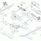 001 - MXZ 600R E-TEC - Europe 08- suspension, rear - upper section - iron dog