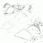 002 - SUMMIT 600R E-TEC - North America 09- body - hood section - lateral panel - deep bla...