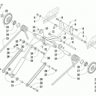 LYNX LT BLACK [S2020LXDLTUSB] Rear suspension rear arm assembly [105464]