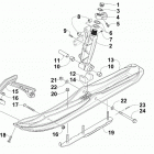 LYNX BLACK [S2019LXDFCUSB] Ski and spindle assembly [102979]