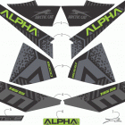 M 8000 ALPHA ONE 165 CHARCOAL/GREEN [S2020M8HACUSY] Decals [108161]