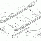 RIOT 8000 ES 146 GREEN EARLY BUILD [S2020RTHLEEBG] Slide rail and track assembly [107669]