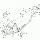 LYNX BLACK [S2019LXDFCUSB] Chassis, rear bumper, and snowflap assembly [10298...