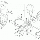 LYNX LT BLACK [S2020LXDLTUSB] Passenger seat and backrest assembly [93054]