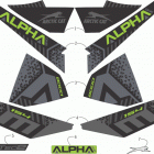 M 8000 ALPHA ONE 154 CHARCOAL/GREEN [S2020M8HA3USY] Decals [108131]