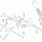 LYNX LT BLACK [S2020LXDLTUSB] Rear suspension front arm assembly [105581]