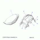 550 INDY ADVENTURE 155 ES (S20CFE5BSL) Body, seat asm. and rear rack - s20cfe5bsl (c60113...