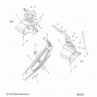600 SWITCHBACK XCR ALL OPTIONS (S21DDL6PS) Chassis, clutch guard and footrests - s21ddl6ps al...