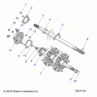 550 LXT ES Drive train, jackshaft and driveshaft - s20ced5bsl...