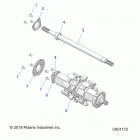 850 AXYS PRO-RMK 155/155 3 Drive train, jackshaft and driveshaft - s21efk8r  ...