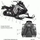 850 AXYS PRO-RMK 155/155 3 Body, decal, black side panel w  /  blk,titnm acce...