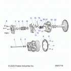 600 INDY SP 137 ES (S21EDB6PSL) Drive train, clutch, primary - s21edb6psl (c601710...
