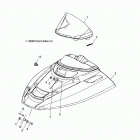 120 INDY/INTL Body, hood and windshield - s20waa1asa  /  aea (49...