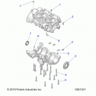 850 RUSH PRO S SC SELECT (S20DCH8RS) Engine, crankcase - s20dch8rs all options (c601241...