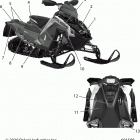 850 MATRYX SWITCHBACK ASSAULT 146/INTL (S21TLC8RS/8RE) Body, decal, black side panel w  /  red accent - s...