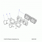 650 MATRYX INDY VR1 129/INTL (S21TKV6RS/6RE) Engine, reed valve and throttle body adaptor - s21...
