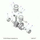 650 MATRYX SWITCHBACK ASSAULT 146/INT (S21TLC6RS/6RE) Engine, piston and crankshaft - s21tlc6rs  /  6re ...