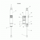 650 MATRYX INDY XC 129/INTL (S21TKP6RS/6RE) Suspension, shock, rear track - s21tkp6rs  /  6re ...